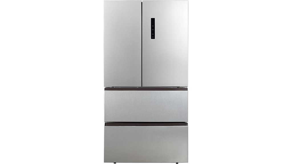 counter depth stainless refrigerator with drawers