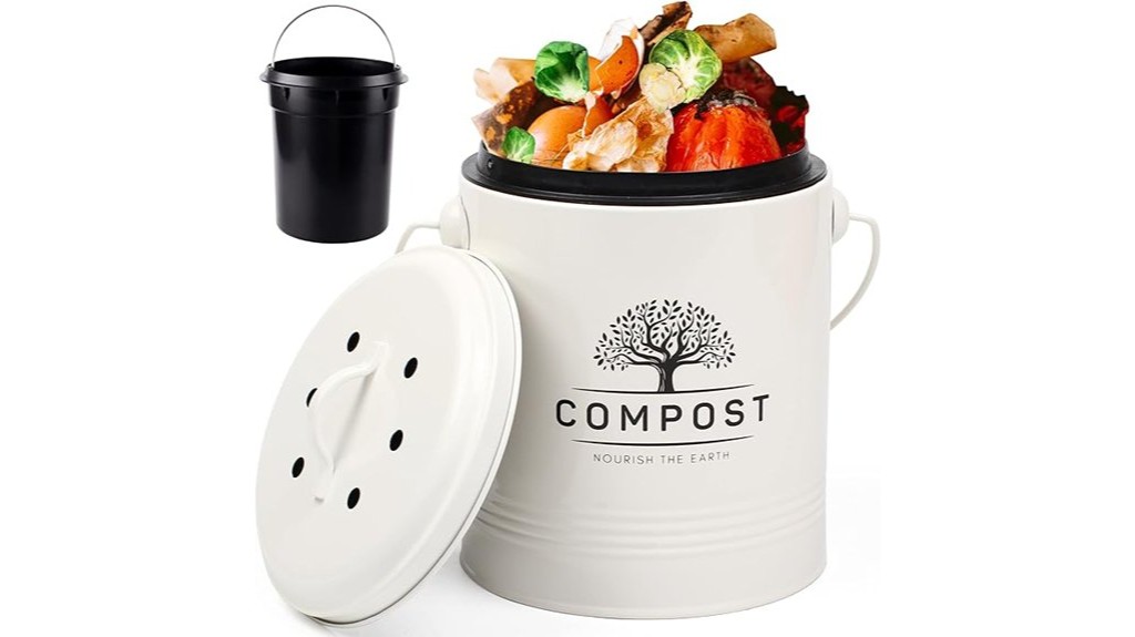 countertop compost bin for kitchen