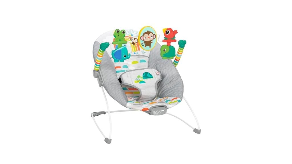 cozy baby bouncing comfortably