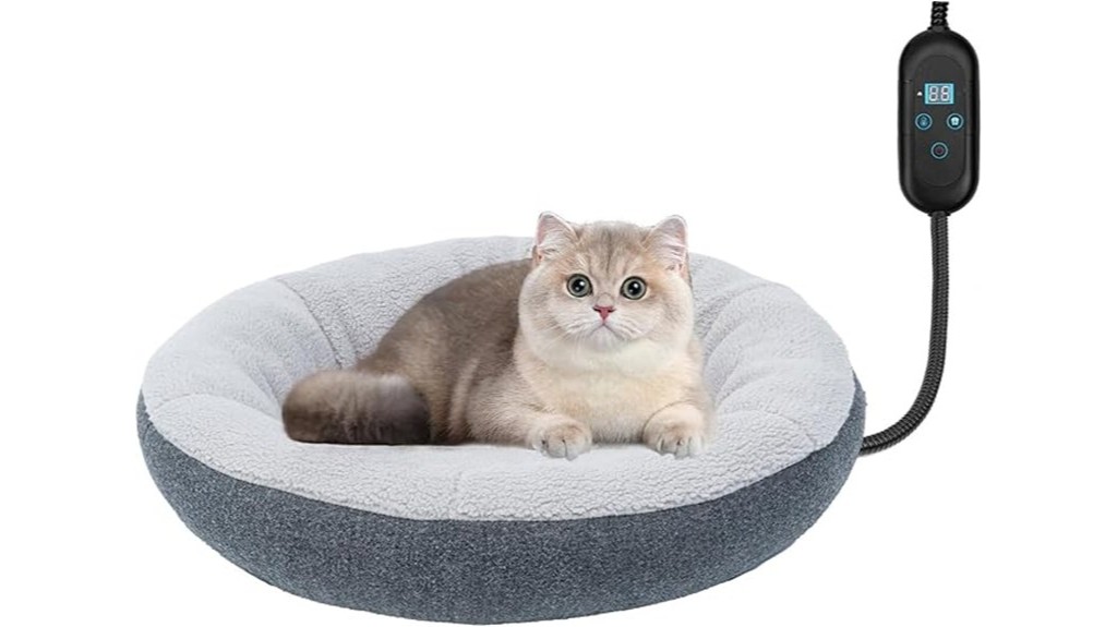 cozy heated indoor cat bed