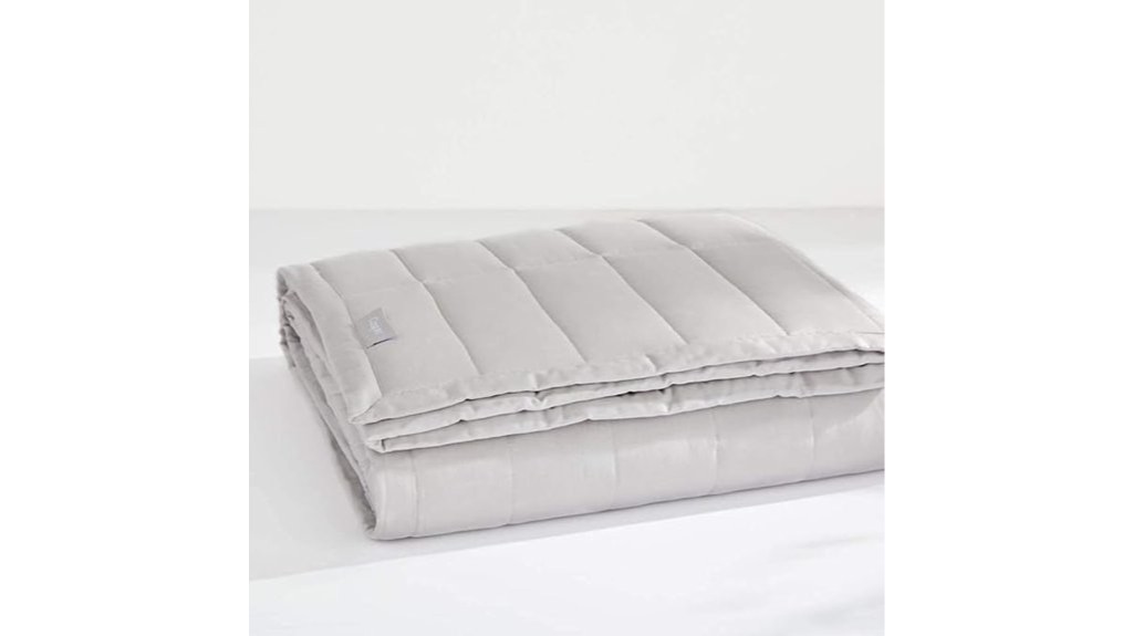 cozy heavy gray blanket