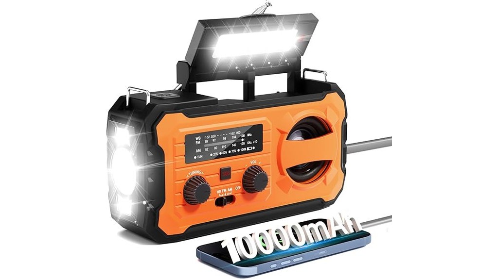crank powered emergency weather radio