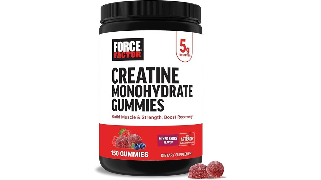 creatine infused gummy dietary supplement