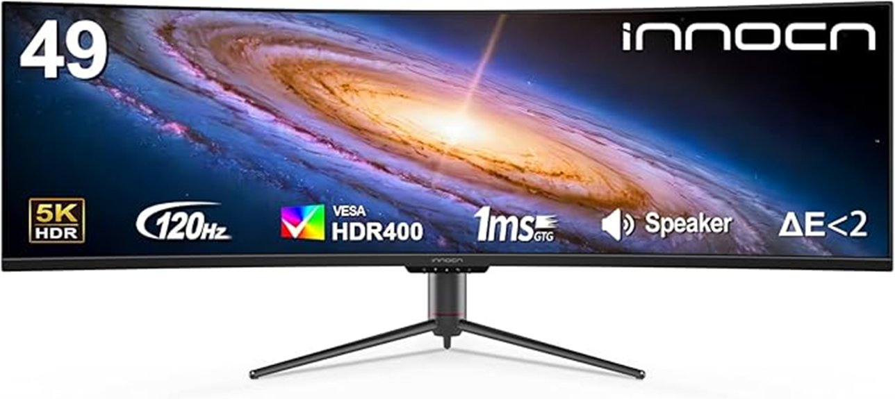 curved wide gaming monitor