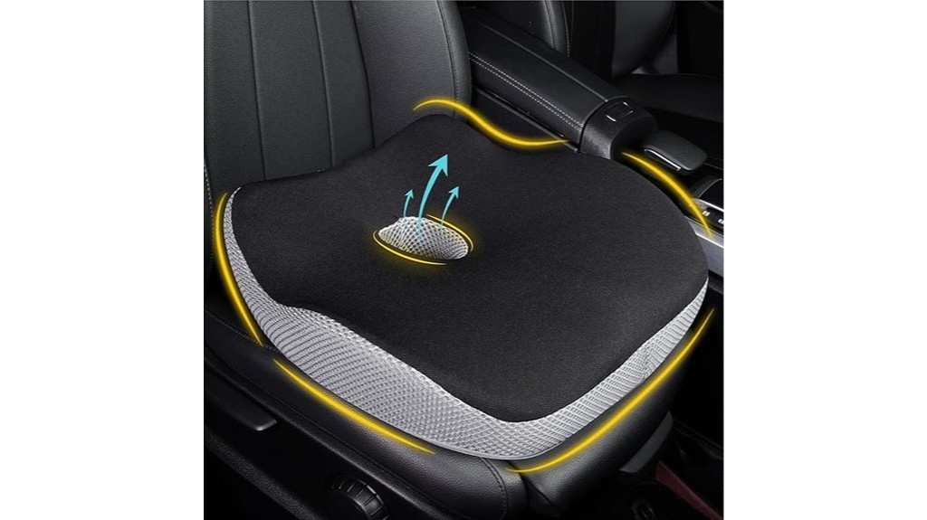 cushion alleviates sciatica induced car discomfort