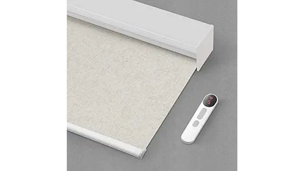 customized linen stone 01 motorized blinds