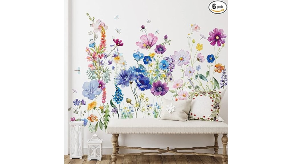 decorative floral wall adornments