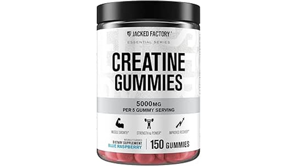 delectable creatine infused blue raspberry gummies