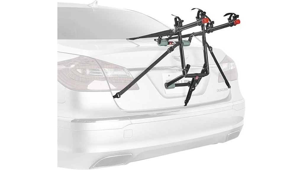 deluxe 2 bike trunk mount rack