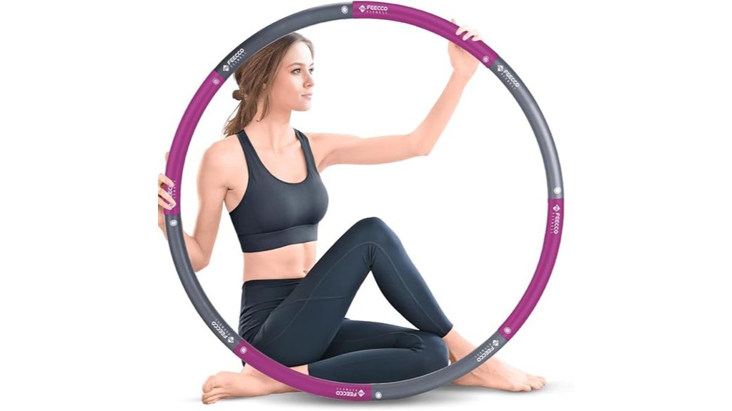 detachable weighted fitness hoop