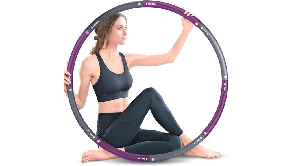 detachable weighted fitness hoop