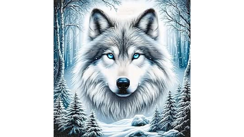 diamond painting wolf artwork