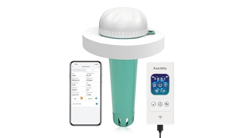 digital pool water monitoring