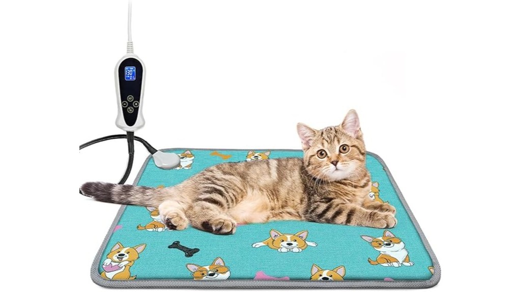digital temperature heating pad