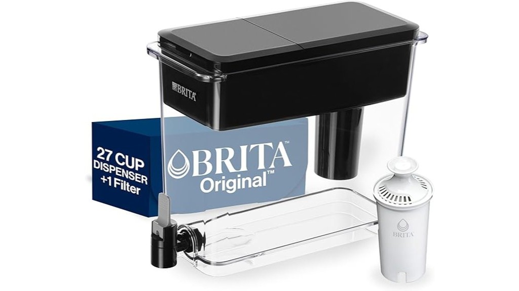 dispensing large water efficiently