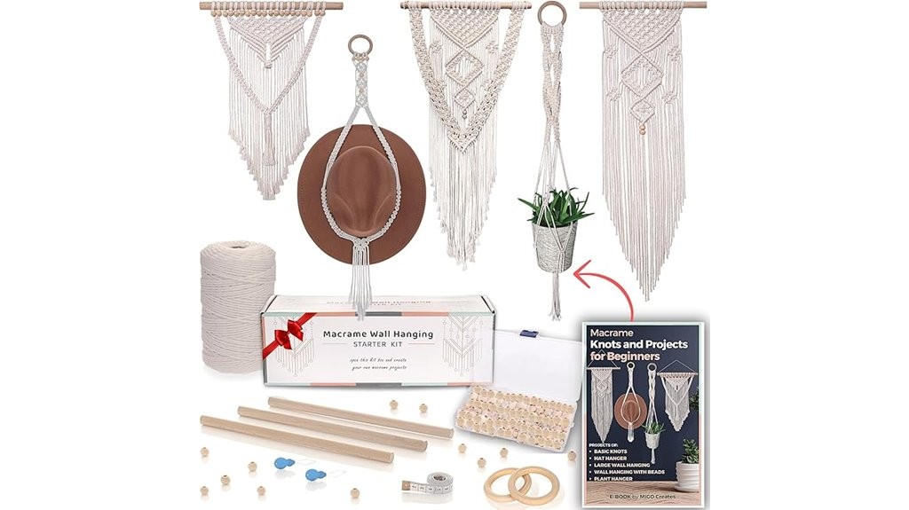 diy macrame beginner craft kit