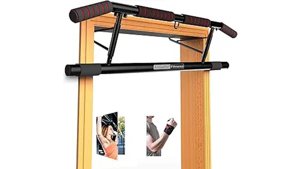 doorway pull up bar with ergonomic grip