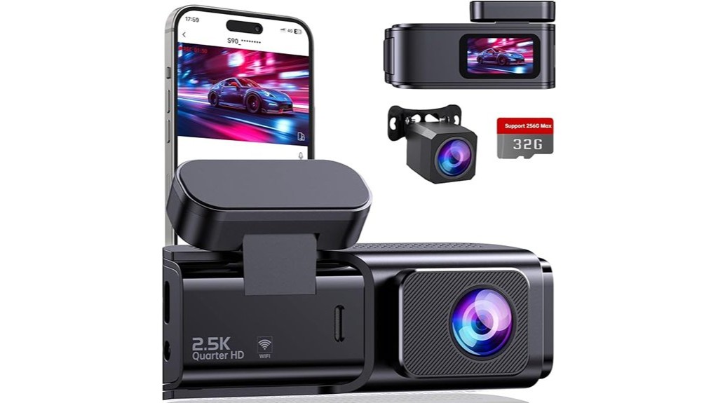 dual 1080p dashcam with 2 5k