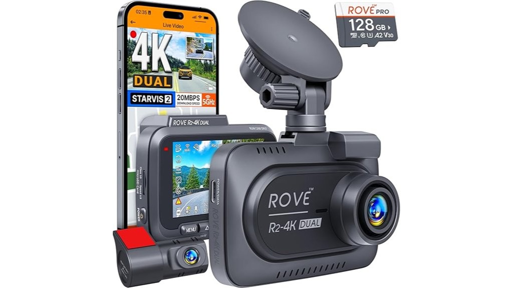 dual channel car dashboard camera