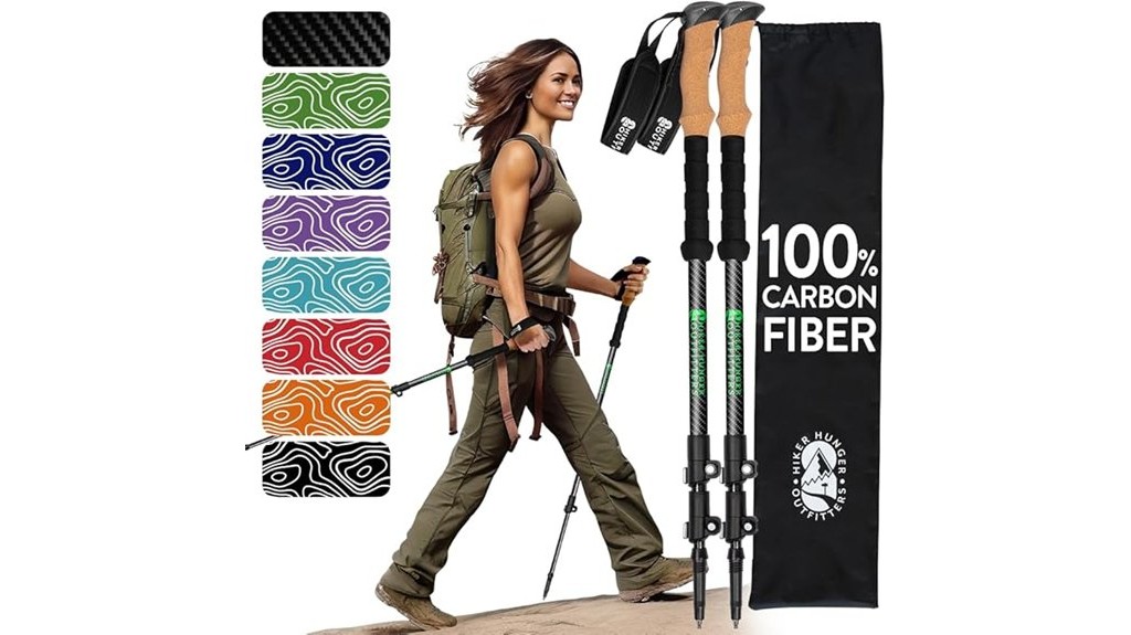 durable carbon fiber trekking poles