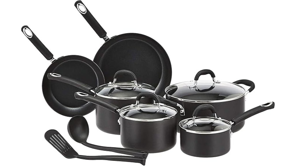 durable non stick kitchen cookware set