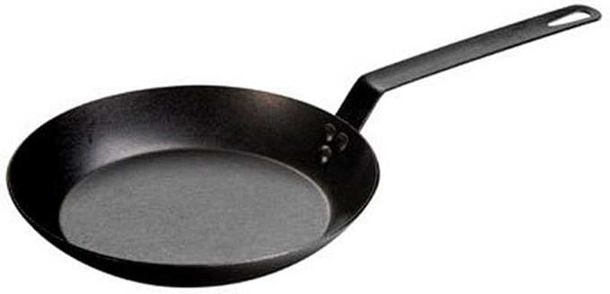 durable pre seasoned carbon steel skillet