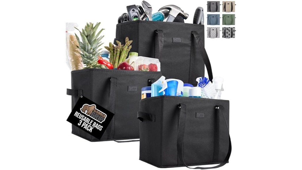 durable reusable foldable grocery bags