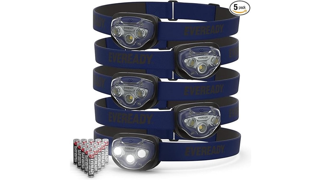 durable water resistant led headlamp multipack