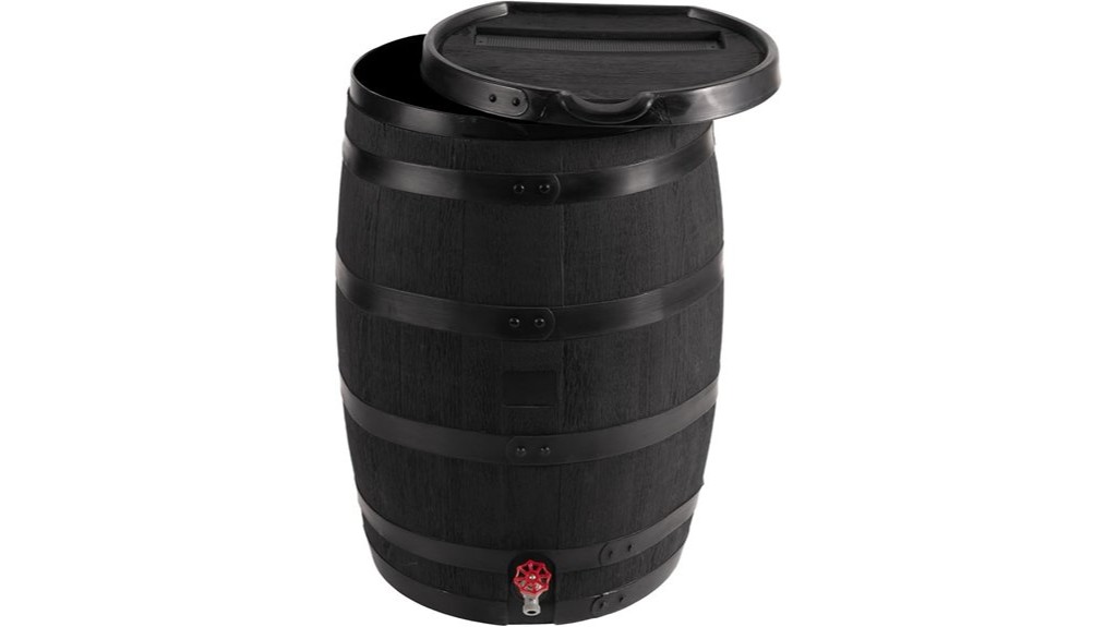 eco friendly rain barrel 55 gallon capacity