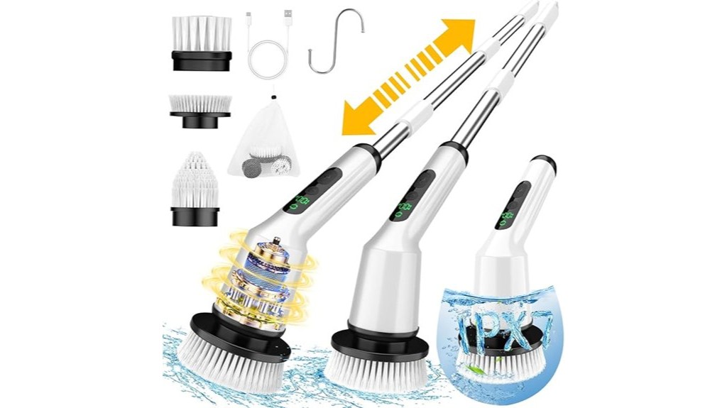 efficient bathroom cleaning scrubber