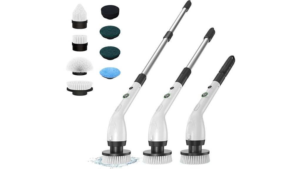 electric bathroom cleaning scrubber