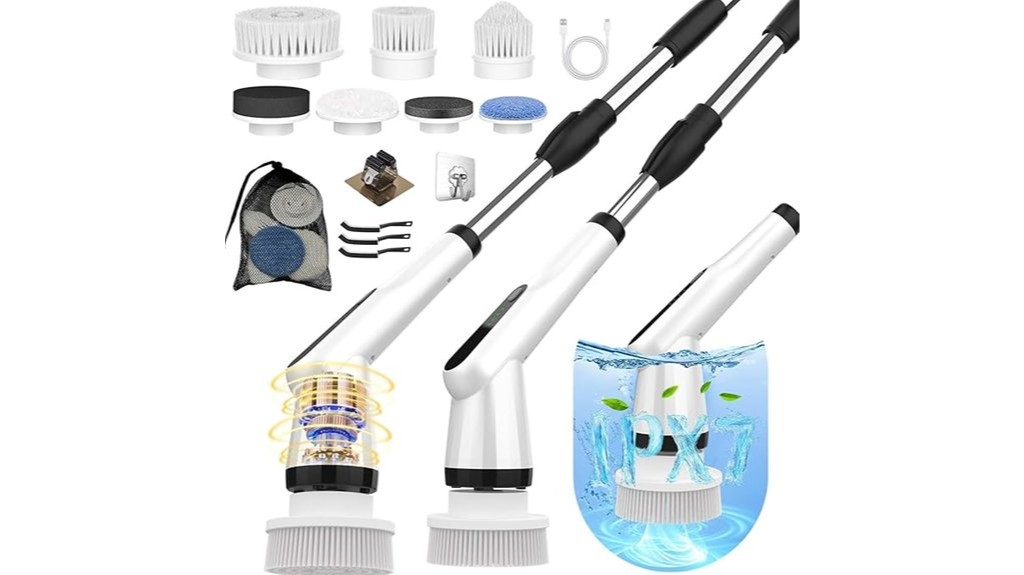 electric multi brush scrubber