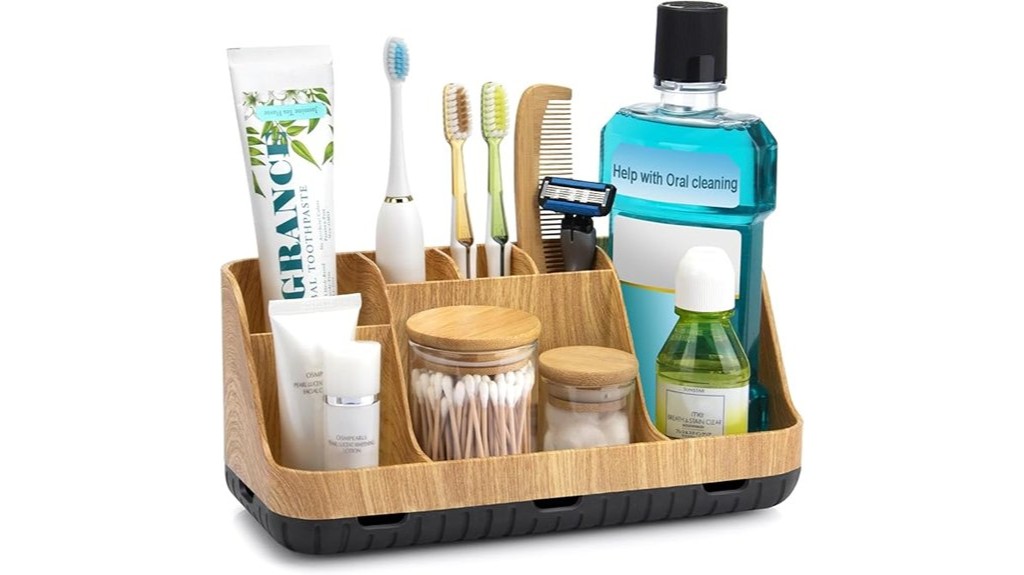 electric toothbrush bathroom storage organizers