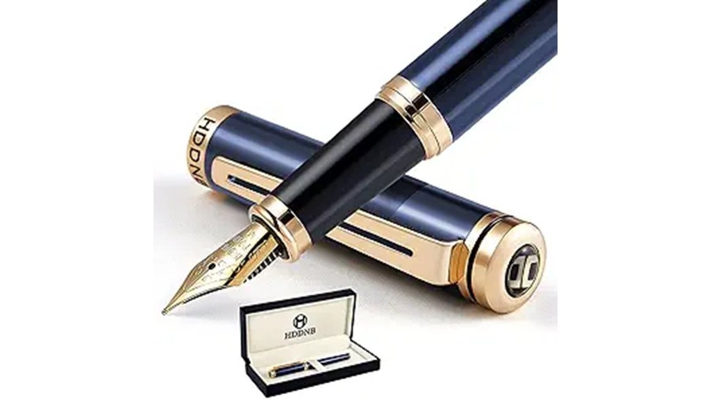 elegant blue luxury fountain pen