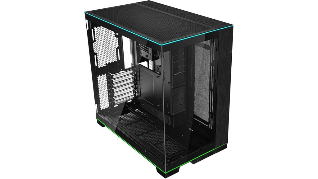 elegant spacious customizable gaming pc case