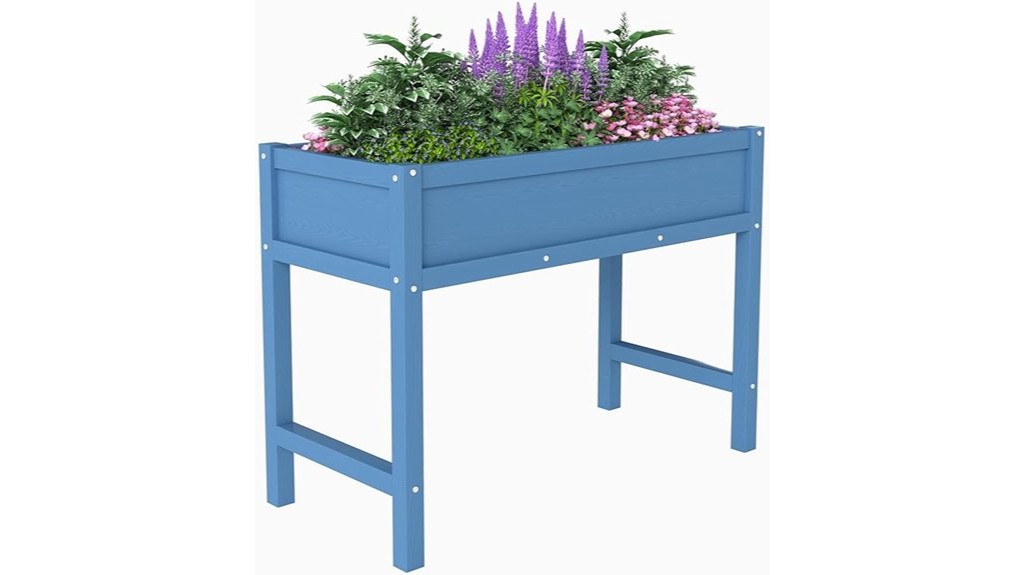 elevated outdoor gardening structures