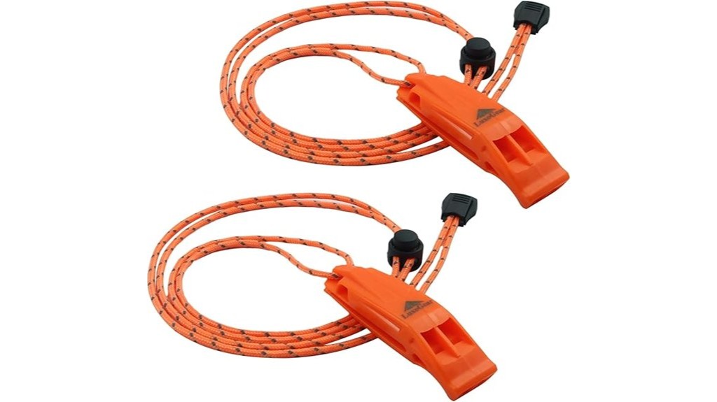 emergency whistles lanyard included
