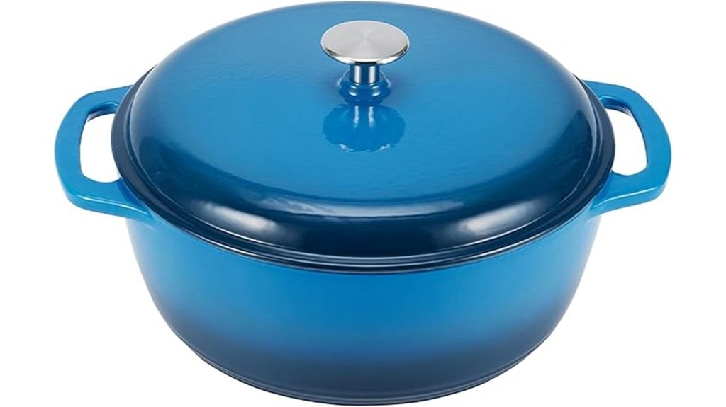 enameled cast iron cooking pot