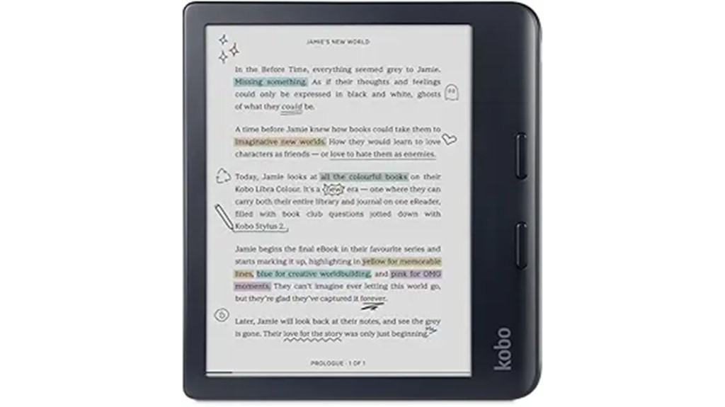 ereader with color display