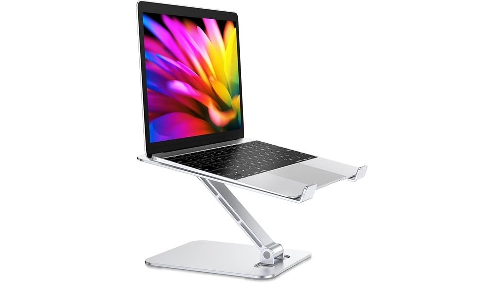 ergonomic height adjustable foldable laptop stand