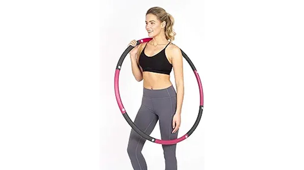 exercise fitness weighted hoop