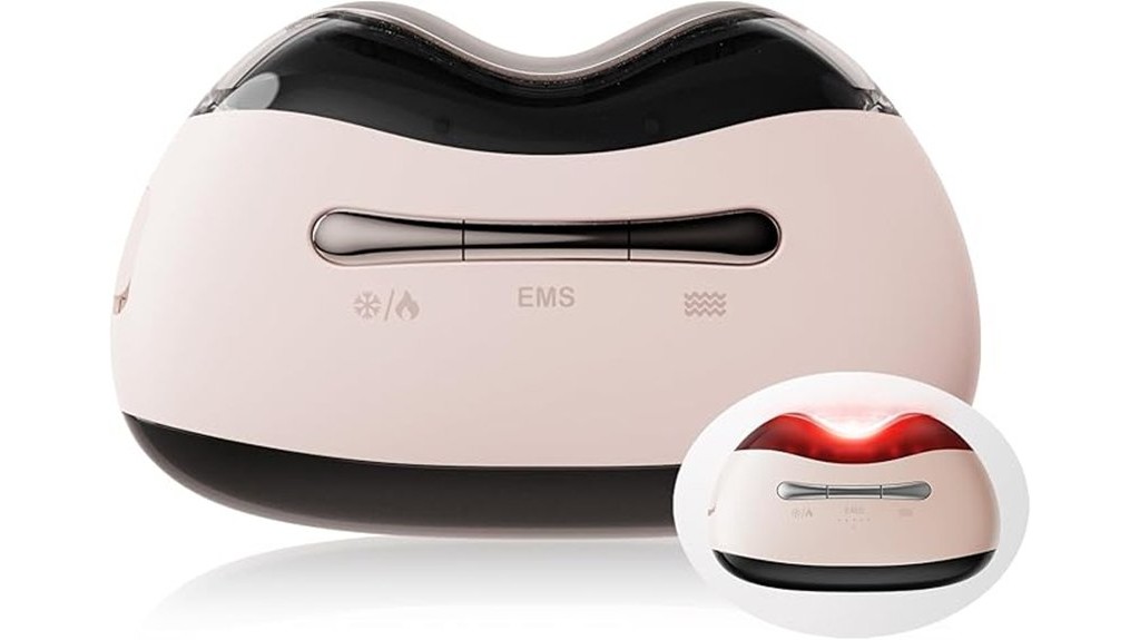 facial vibration therapy with red light