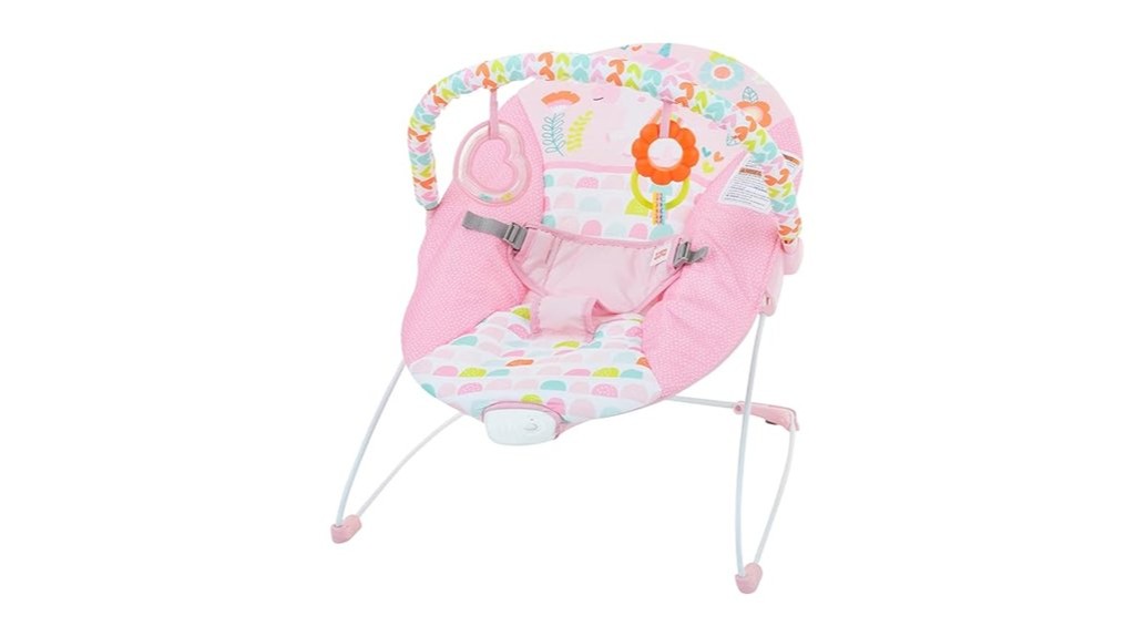 fancy fantasy pink unicorn baby bouncer