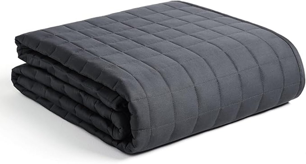 fifteen pound adult dark grey blanket