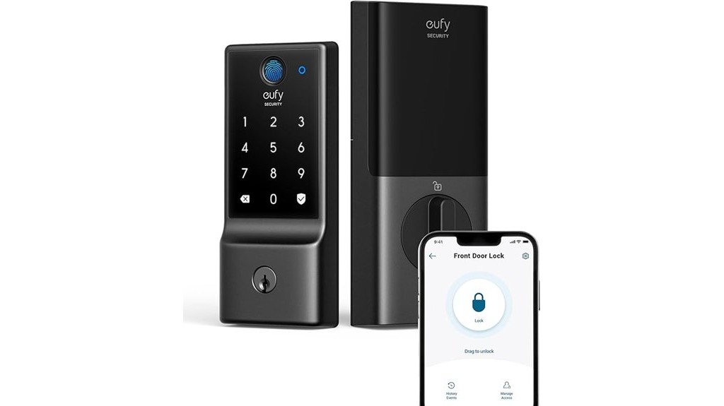 fingerprint enabled keyless security lock