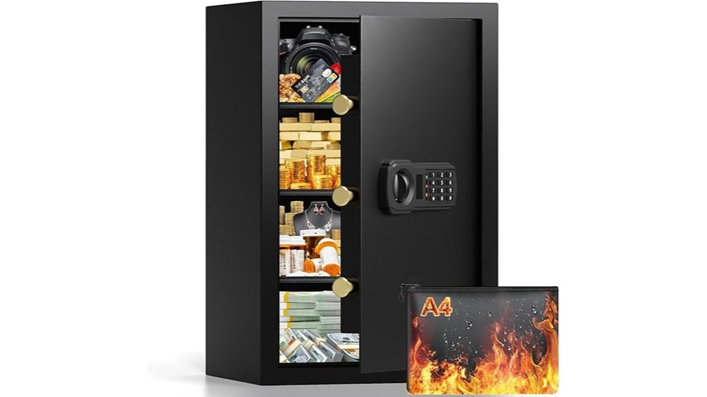 fireproof home safe large capacity