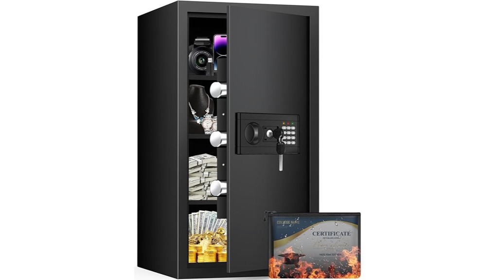 fireproof home use safe capacity 5 0 cuft