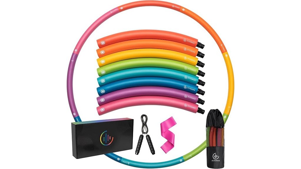 fitness enhancement weighted hula hoop