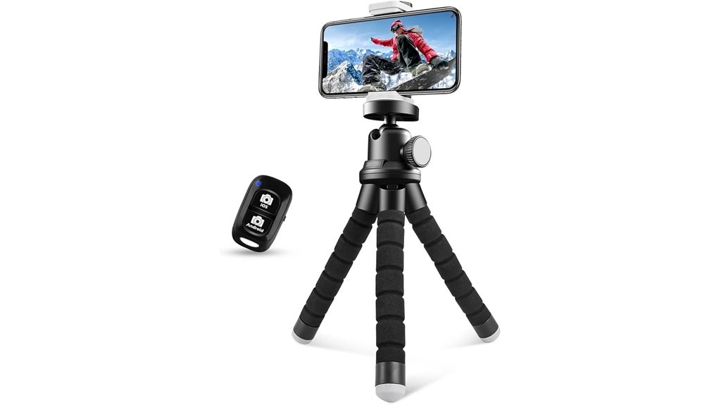 flexible wireless tripod phone holder