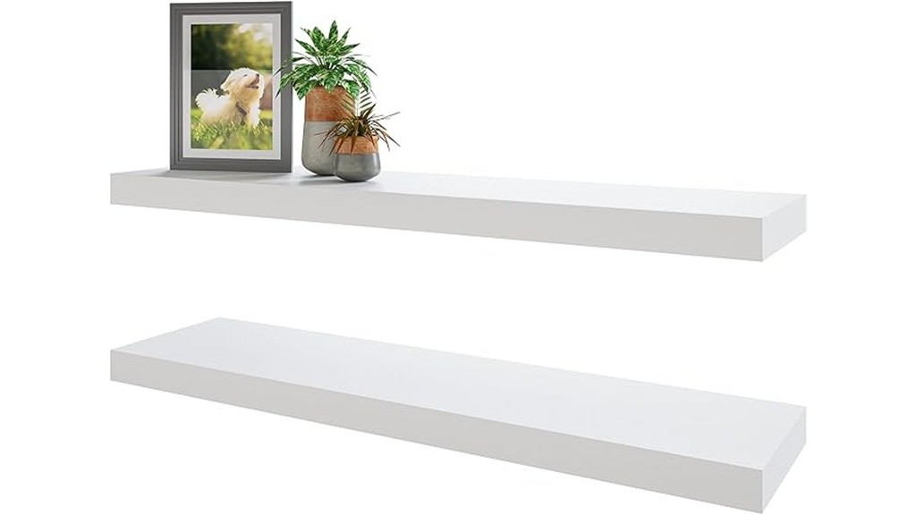 floating shelves set of two